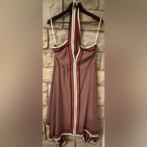 Michael Kors Red and Black Geometric Dress